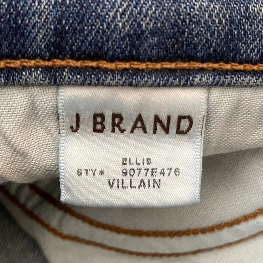 J Brand Ellis Mid Rise Distressed Skinny Jean in Villain Blue‎ 28